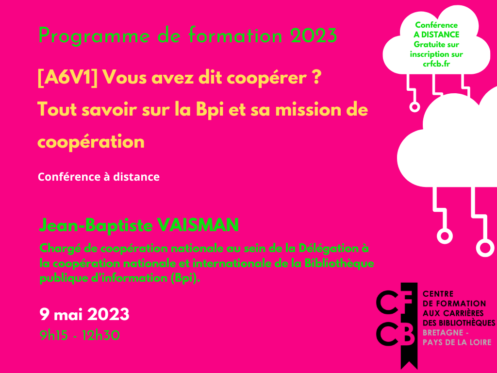 Conférence | Centre de Formation aux Carrières des Bibliothèques ...