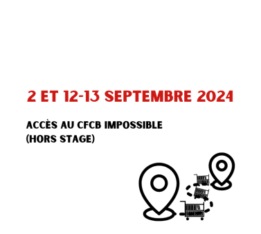 Fermeture BU 2 et 12-13 septembre 2024