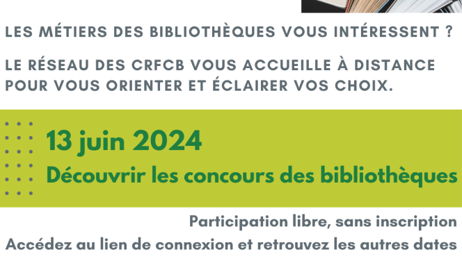 Webinaire - Découvrir les concours des bibliothèques