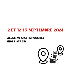 Fermeture BU 2 et 12-13 septembre 2024