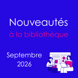 Nouveautés à la bibliothèque - Septembre 2026