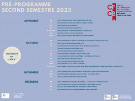 CFCB Programme du second semestre 2023