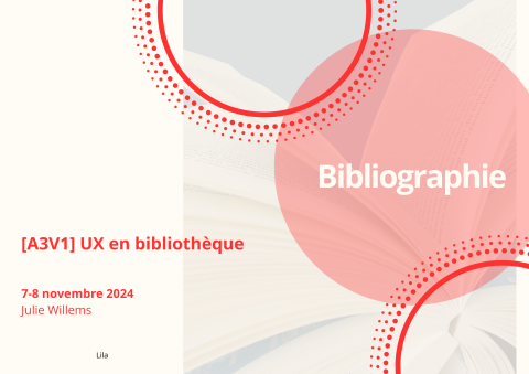 Visuel Bibliographie UX en bibliothèque